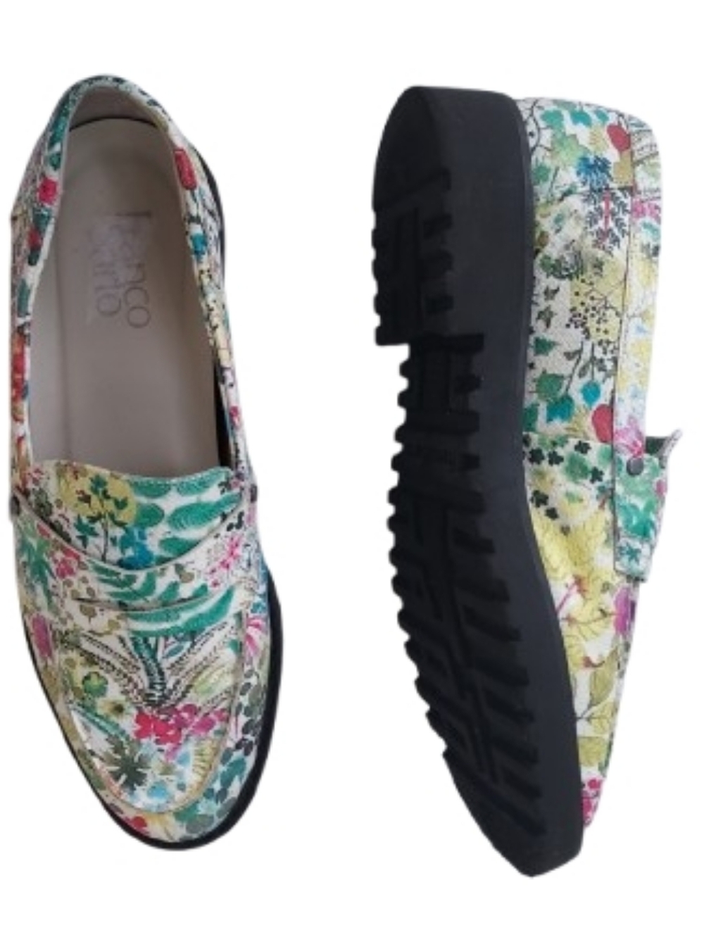 Franco Sarto NEW Cassandra Floral Loafer Slip On Shoes Size 8.5 - Picture 2 of 10